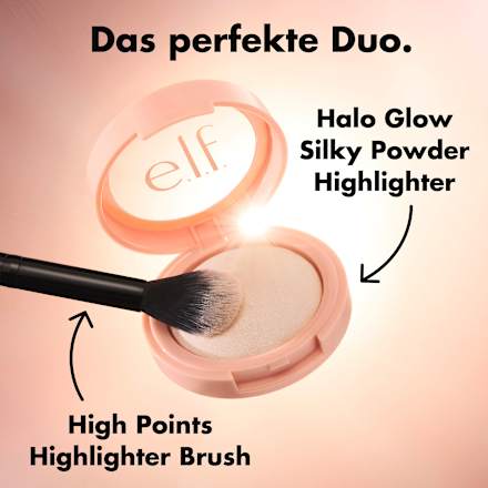 Highlighter Halo Glow Silky Powder Blush Money e.l.f. Cosmetics