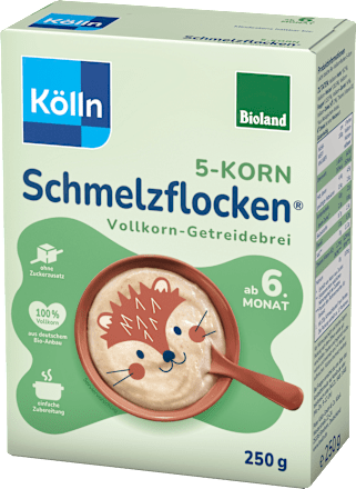 Getreidebrei 5-Korn Schmelzflocken ab dem 6. Monat Kölln