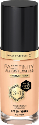 Foundation Facefinity All Day Flawless LSF 20, 42 Ivory MAX FACTOR