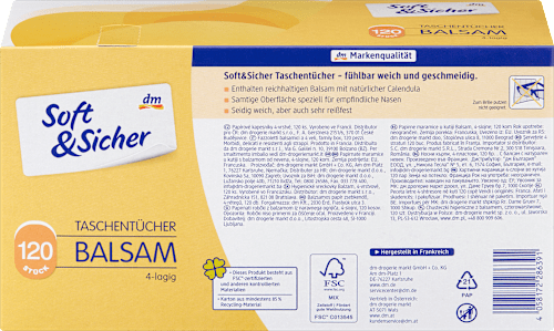 Box fazzoletti Balsam 4 veli Soft&Sicher
