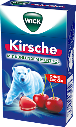 Bonbons Kirsche mit Menthol zuckerfrei WICK