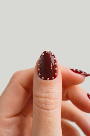 Künstliche Nägel, Soft Gel Press Ons Rock It Red Short Round Doonails