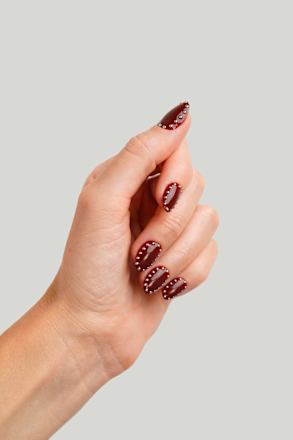 Künstliche Nägel, Soft Gel Press Ons Rock It Red Short Round Doonails