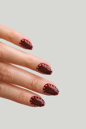 Künstliche Nägel, Soft Gel Press Ons Rock It Red Short Round Doonails