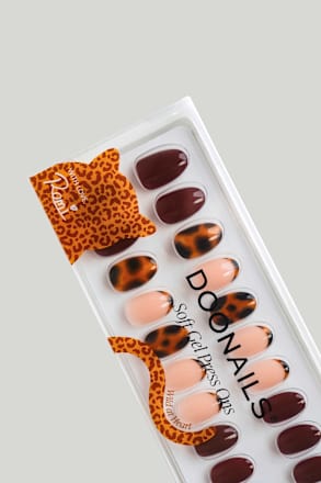 Künstliche Nägel, Soft Gel Press Ons Leo Love Short Round Doonails