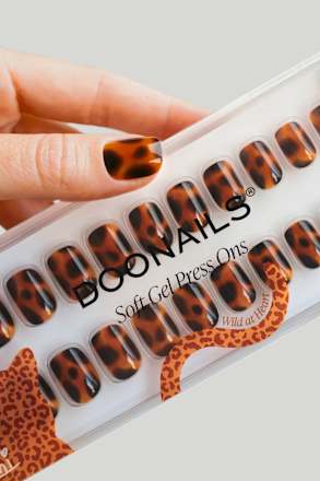 Künstliche Nägel, Soft Gel Press Ons Wild Heart Extra Short Square Doonails