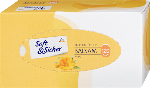 Taschentücher Box Balsam 4-lagig Soft&Sicher