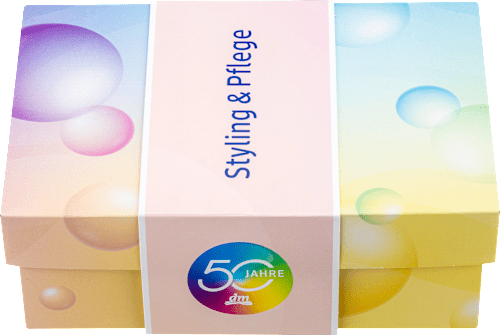 Jubiläumsbox 50 Jahre dm Styling und Pflege dm BOX