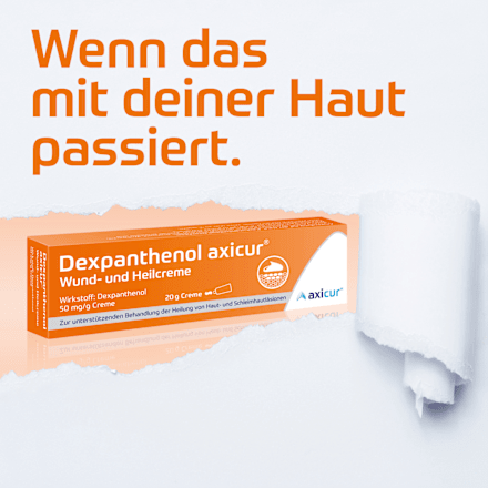Dexpanthenol axicur Wund- und Heilcreme 50mg/g Creme axicur