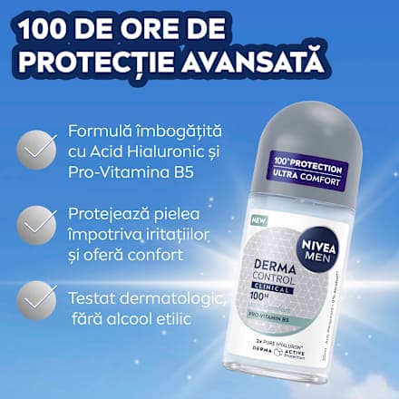 Deodorant roll on Derma Control Clinical NIVEA MEN