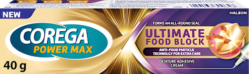 Pričvrstilna krema za proteze Ultimate Food Block COREGA