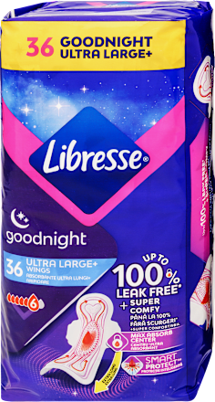 Éjszakai egészségügyi szárnyas betét, GoodNight Ultra Large Libresse