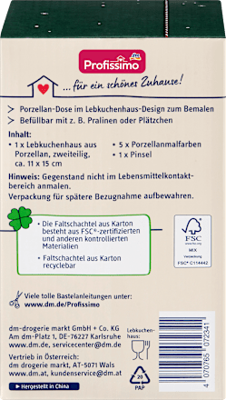 DIY Lebkuchenhaus aus Porzellan Profissimo