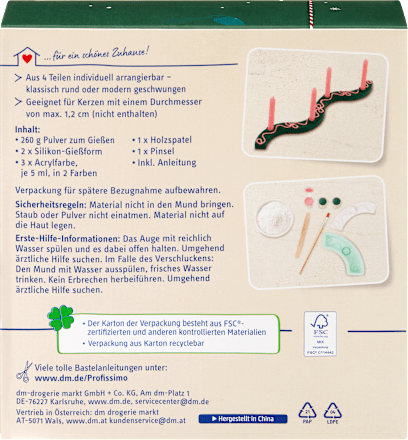 DIY Adventskranz zum Gießen mit Gips Profissimo
