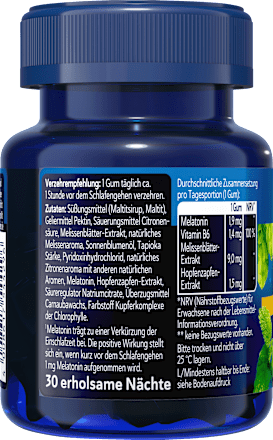 Schlaf Gums Intens Melatonin 1,9mg, 30 St KLOSTERFRAU