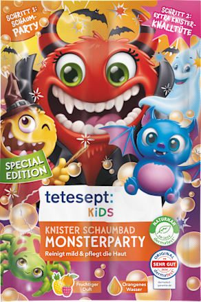 Schaumbad Badespaß Knister Monsterparty tetesept: KIDS
