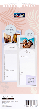 Foto Geburtstagskalender Paradies