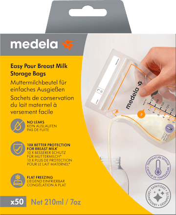 Muttermilch Beutel einfaches Ausgießen , 210 ml Medela