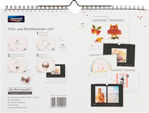 Foto- und Bastelkalender 2027 Querformat Paradies