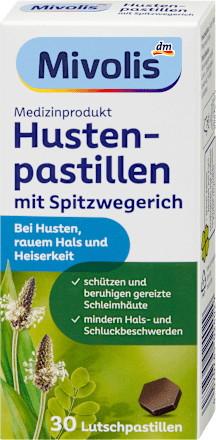 Hustenpastillen mit Spitzwegerich Mivolis