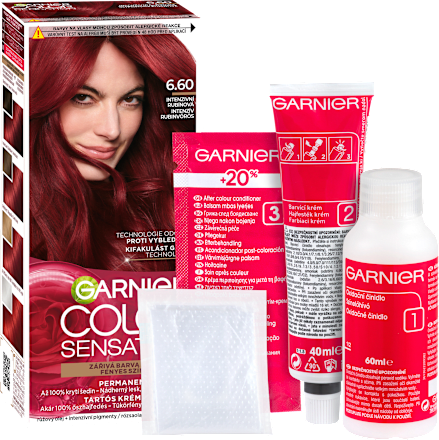 Tartós hajfesték, intenzív rubinvörös 6.60 GARNIER Color Sensation