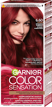 Tartós hajfesték, intenzív rubinvörös 6.60 GARNIER Color Sensation