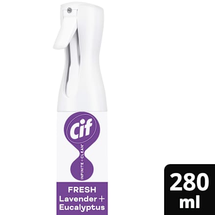 univerzální čisticí sprej Cif Infinite+Clean All in One, Lavender & Eucalyptus Cif