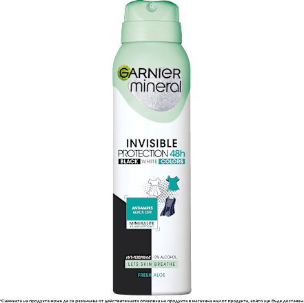 Дезодорант Invisible Protection 48H Fresh Aloe GARNIER mineral