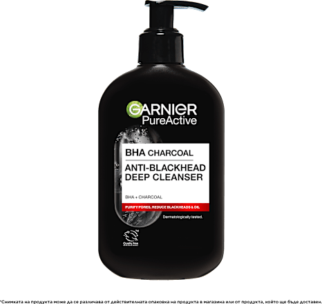 Почистващ гел за лице BHA Anti-Blackhead GARNIER PureActive