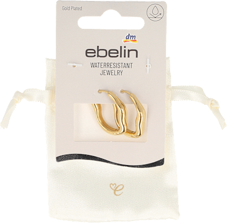 náušnice zlaté, 1 pár ebelin