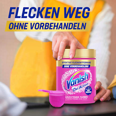 Fleckenentferner Pulver Oxi Action Pink Vanish