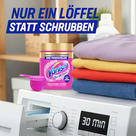 Fleckenentferner Pulver Oxi Action Pink Vanish
