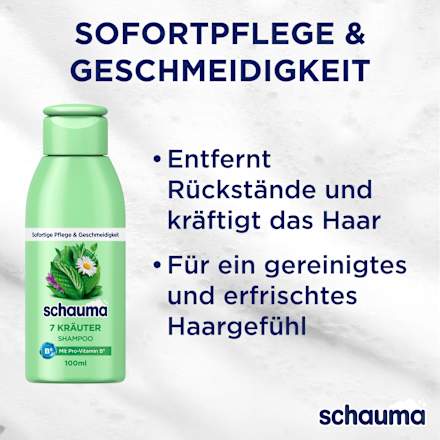Shampoo 7 Kräuter, Reisegröße schauma