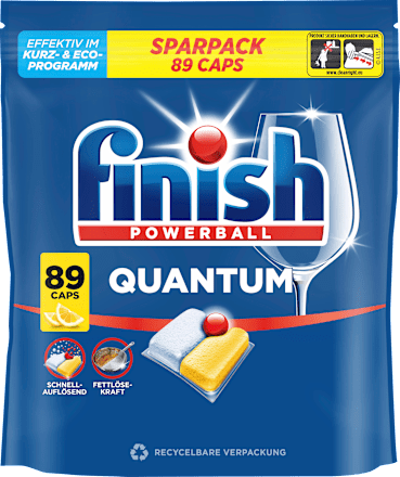 Geschirrspül-Tabs Quantum Citrus Sparpack Finish