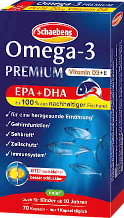 Omega 3 Premium Lachsöl Kapseln Schaebens