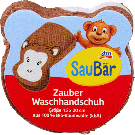 Waschhandschuh mit Maul SauBär