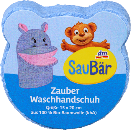 Waschhandschuh mit Maul SauBär