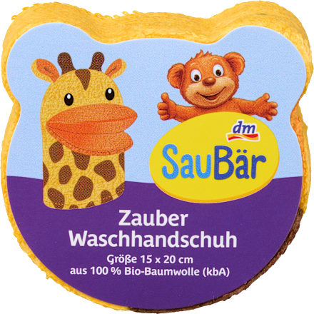 Waschhandschuh mit Maul SauBär