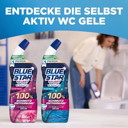 WC Reiniger Gel Selbst Aktiv Meeres Frische BLUE STAR