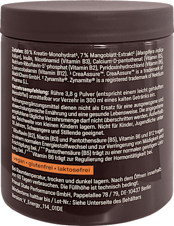 Energy Kreatin Pulver Glow25