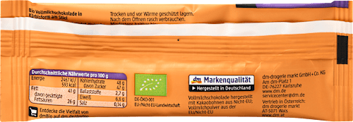 Vollmilch Schokololly Kürbis dmBio