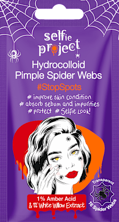  hydrokoloidní náplasti na akné Anti-pimple Spider web Selfie Project