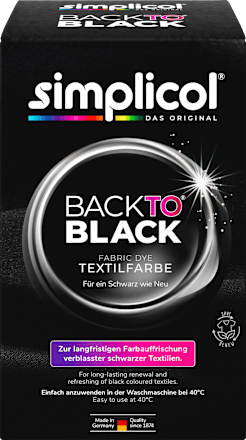Textilfarbe Back to Black Farberneuerung Simplicol