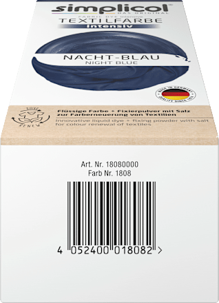 Textilfarbe intensiv Nacht- Blau Simplicol