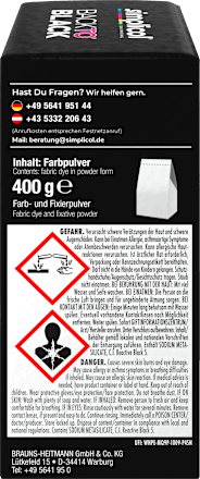Textilfarbe Back to Black Farberneuerung Simplicol