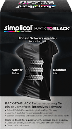 Textilfarbe Back to Black Farberneuerung Simplicol
