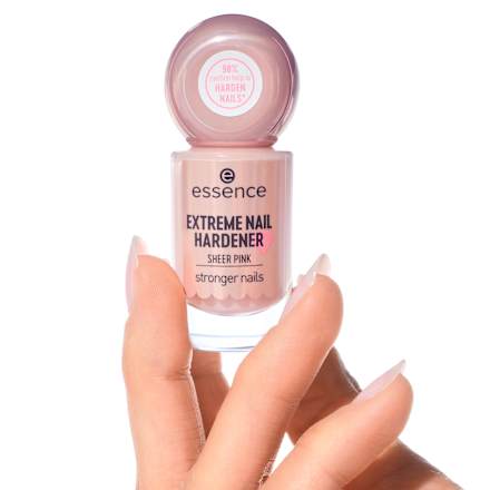 zpevňující lak na nehty pink essence