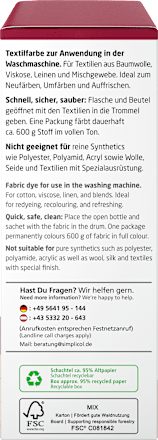 Textilfarbe intensiv Rubin-Rot Simplicol