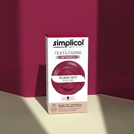 Textilfarbe intensiv Rubin-Rot Simplicol