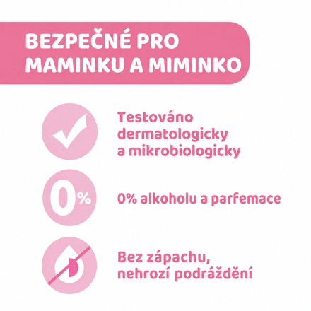 ubrousky čisticí na prsa Chicco